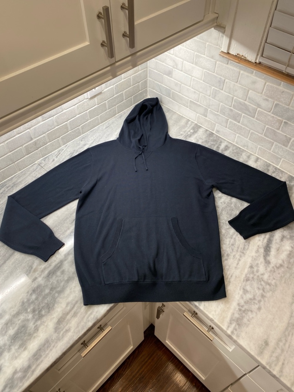 FootJoy Men's Navy Hooded Pullover Sweatshirt